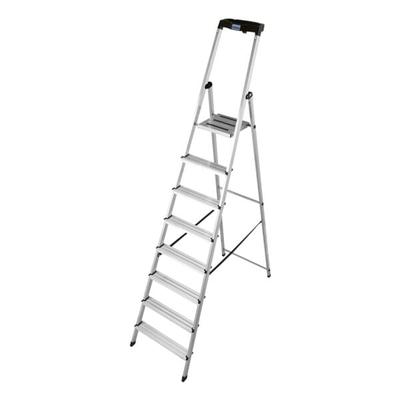 Stehleiter »MONTO Safety« 8 Stufen silber, Krause, 255 cm