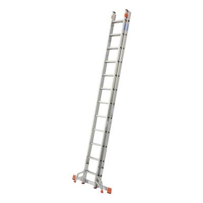 Krause Schiebeleiter »MONTO Fabilo« 2x 12 Sprossen grau, 355 cm