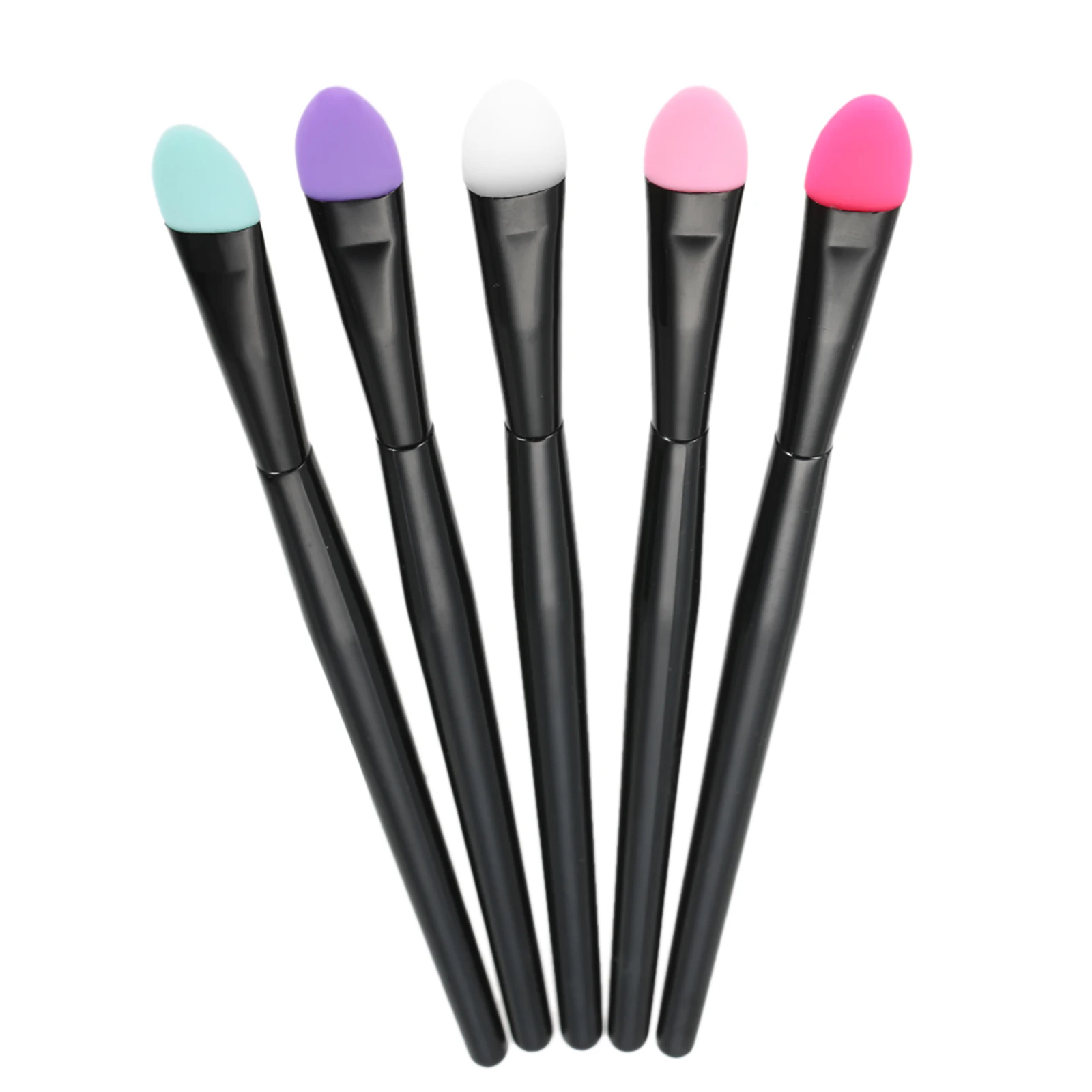 5pcs Silicone Eyeshadow Brush Kit Makeup Brush Professional Facial Cosmetic Tools for Women Makeups Eye Makeup Brushes Colorized