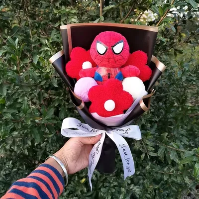 The Avengers Cute Super Hero Spider-Man Iron Man Superman Captain America Plush bouquets Kids