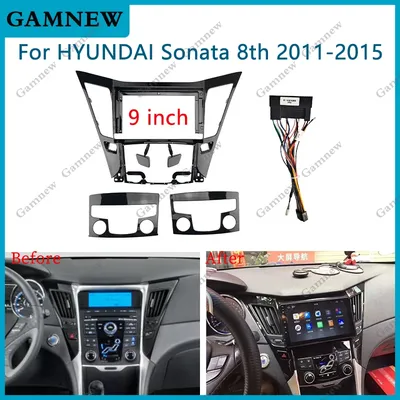 9 Inch For HYUNDAI Sonata 8th 2011-2015 Car Radio Android Stereo MP5 Player 2 Din Head Unit Fascia