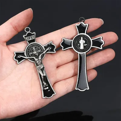 20pcs/New Religious Cross Saint Benedict Cross Accessories Wholesale Catholic Supplies Cross