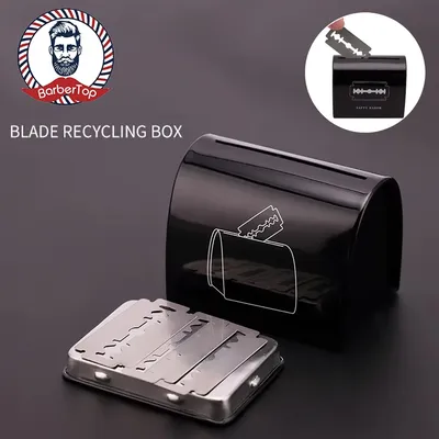 Recyclable Razor Blade Disposal Case Safety Edge Shaving Blades Storage Bank Sealing Design for