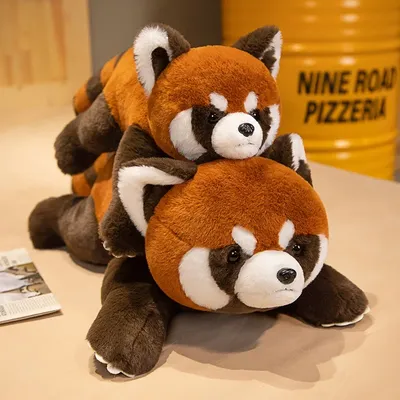 Lifelike Red Panda Stuffed Animals Raccoon Plush Toy Cute Panda Plushie Toy Gift For Kids Girlfriend