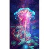 Wooden Puzzle Board Jellyfish Family Cardboard Puzzles Brain Challenge Jigsaw Puzzles Family Puzzle To Enjoy Adult Decompression Education Gift for DIY Intellective Educational Game Gift 500 Pieces