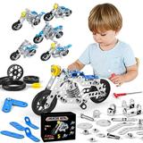 Ziloco Education in Clearance 5 In 1 Building Car Metal Model Kits Stem Building Toys Model Car Kits for Boys 8-12 Motorcycle Metal Building Blocks for Kids Boys 8 9 10 11 12-16 Years Old