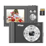 Andoer 4K Digital Camera Video Camcorder 48MP 2.4 Inch IPS Screen Auto Focus 16X Digital Zoom Anti-shake Face Detect Smile Capture Built-in Flash & Battery with 32GB Memory Card Christmas Gift for