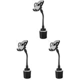 3 Pcs Cell Phone Stand Kickstand Mobile Bracket Cellphone Accesory Telephone Car Vehicle Long Pole Hose Holder