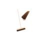 TDBS 18" Stiff Natural Bassine Broom Head with Strong Wooden Brush Handle