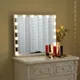 Living And Home Hollywood Vanity Mirror Lighted Mirror Touch Control Makeup Mirror With 16 Dimmable Bulbs 80X62.5Cm
