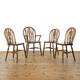 Set of Four Windsor Wheelback Kitchen Chairs | Kitchen Chair | Antique Dining Chairs | Set of Chairs (M-5328)