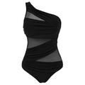JEAMIS Swimsuits for Women Plus Size Swimsuits Women Swimwear For Women Meshblack Red Blue Push Up Padded Bathing Suits-black-l