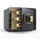 Fireproof Waterproof Safe Deposit Box Safes for Cabinet Safes Medium Safes for Home Security Box with Code &Wall or Floor Mounted for Jewelry Money Document for Home Offi