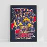 Paris Saint-Germain 10th Title Print - Framed A3