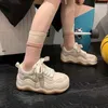 Kawaii Schnürschuhe für Frauen 2024 Turnschuhe hoch auf Plattform rosa Sport Frau Schuhe niedlich