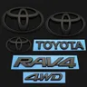 Logo per auto in ABS 3D per Toyota RAV4 Rongfang logo per auto nero decorazione TOYOTA 4WD nel logo