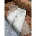 Primavera 2024 B * C Jeans da donna pantaloni da lavaggio Vintage in cotone pantaloni larghi dritti