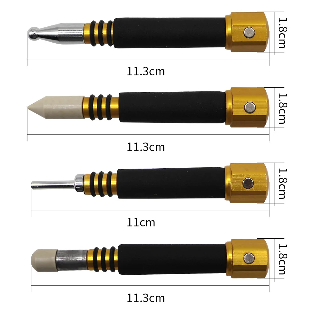 Anti-slip Auto Körper Dent Reparatur Werkzeug Abnehmbare Stift Form Spurlose Reparatur Werkzeug Automobil Körper Dent Entfernung 4PCs Image