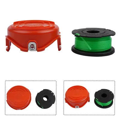 Für schwarz & decker trimmer strimmer spulen kappen abdeckung & spulen linie passt für gl7033 gl8033 gl9035 rasenmäher teile