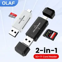 2-in-1-Kartenleser USB-Typ-C-Karten lesen Micro-SD-TF-Speicher kartenleser USB