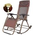 Lounge Chair, Sun Lounger Garden Chairs Folding Zero Gravity Chairs Sun Lounger Recliner for Beach Patio Garden Camping Outdoor Portable Home Lounge Chair with Cotton Pad Supports 200kg (Color, Style