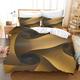 Duvet Cover Sets Yellow Brown Abstract Bedding Washable Kingsize Duvet Cover Sets Soft King Size Bedding Easy Care Bedding Set 3 Pcs Double Duvet Set 220x240cm
