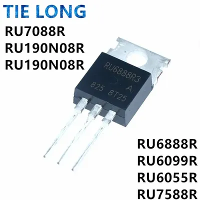10 Stück RU6888R TO220 RU6888 TO-220 RU6888R3 RU6099R RU6099 RU6055R RU6055 RU7588R RU7588 RU75N08R Image