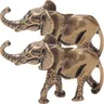 Statue d'éléphant de veau en laiton vintage sculpture d'éléphant figurine d'éléphant rétro