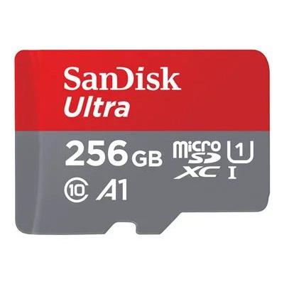 SanDisk 256GB Ultra UHS-I microSDXC Memory Card with SD Adapter