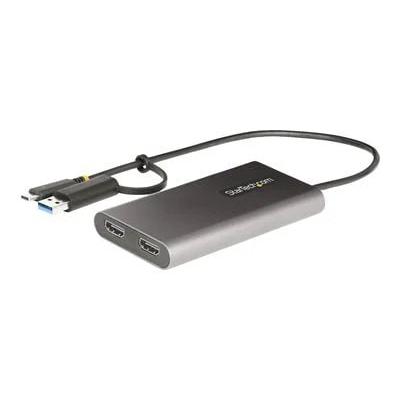StarTech.com USB-C to Dual-HDMI Monitor Display Adapter with 100W Power Delivery Pass-Through, 3.3 ft