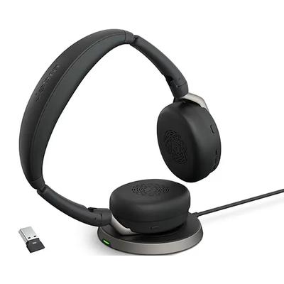 Jabra Evolve2 65 Flex Link380a MS Stereo Headset with Wireless Charger