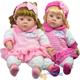 The Magic Toy Shop 24" Lifelike Soft Bodied Baby Doll With Sounds