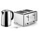 Swan Classic Polished Stainless Steel 1.7L Jug Kettle & 4 Slice Toaster,