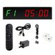 Gym Timer Clock Remote Control Fitness Interval Timer LED Digital Gym Wall Clock Count Down/Up Stopwatch Workout Timer Gym Timer Clock Led Digital Gym Wall Clock With Remote Timer Portable