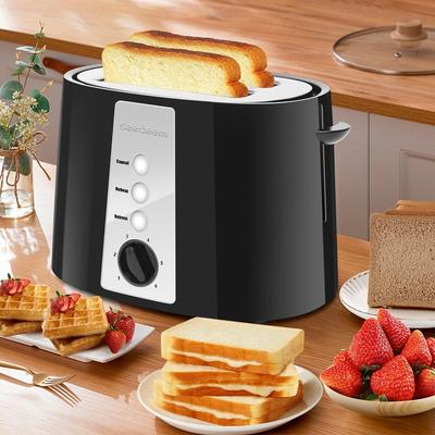 Toaster 2 Slice,6 Shade Settings, Removable Crumb Tray, 750W