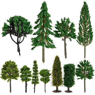 55-Piece Miniature Model Trees for Diorama Supplies