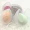 1-3 teil/los Make-up Puder quaste leere eiförmige Rahmen transparente Puff Make-up Organizer Halter Schönheit Kosmetik Schwamm Aufbewahrung sbox