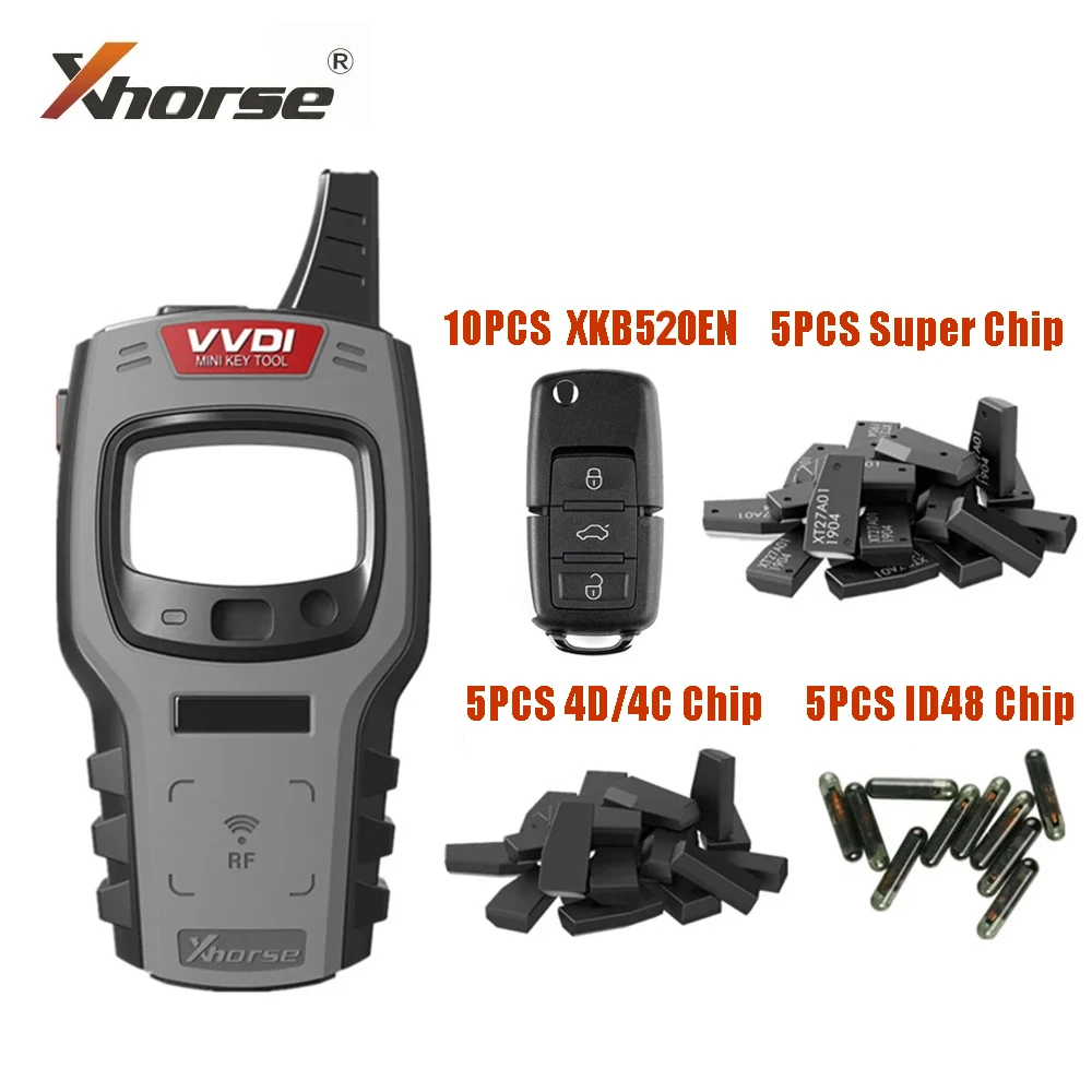 Xhorse vvdi mini key remote autos chl üssel programmierer unterstützung ios und android mit 96bit 48-klon-funktion fern klonen globus version Image