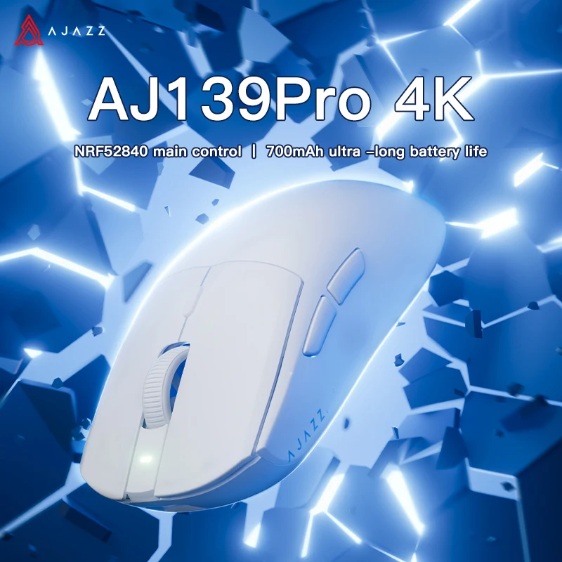 Neue ajazz aj139pro 4k drahtlose Maus 4000hz 26000dpi kabel gebundene Gaming-Maus paw3395 für Gaming-Laptop PC optisch Image