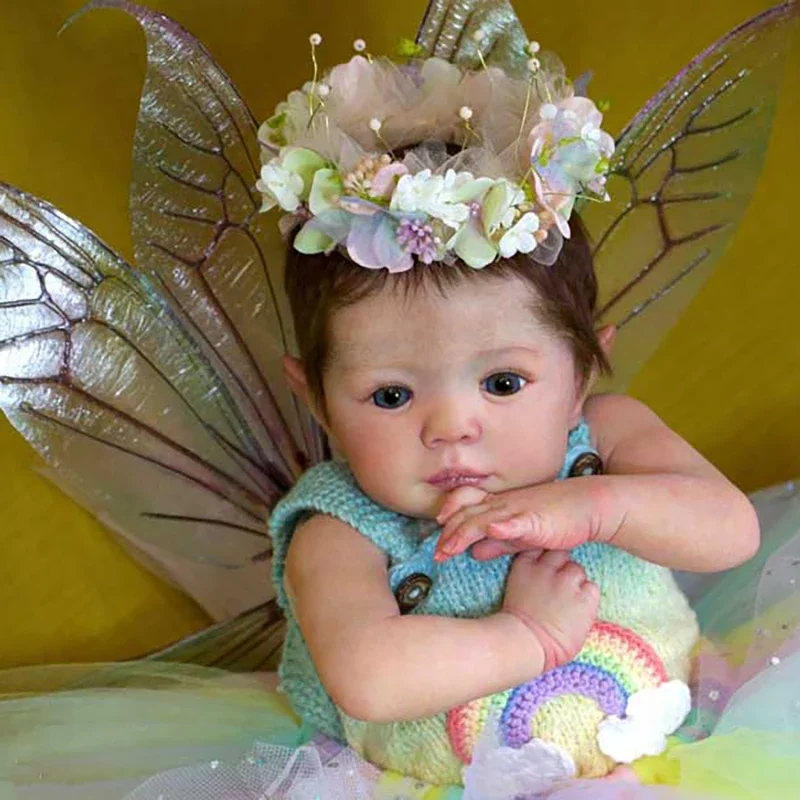 20-Zoll-Reborn-Puppenbausatz ELF-FEE Unvollendete unlackierte faire Elfenpuppenteile mit Stoffkörper Image