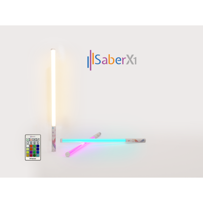 Saber X1 Reactive LED Light Saber - Handheld w/ Remote Control and Motion Sensors!