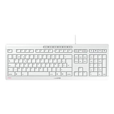 Kabelgebundene Tastatur »Stream« grau AZERTY grau, Cherry, 48x2.4x21 cm