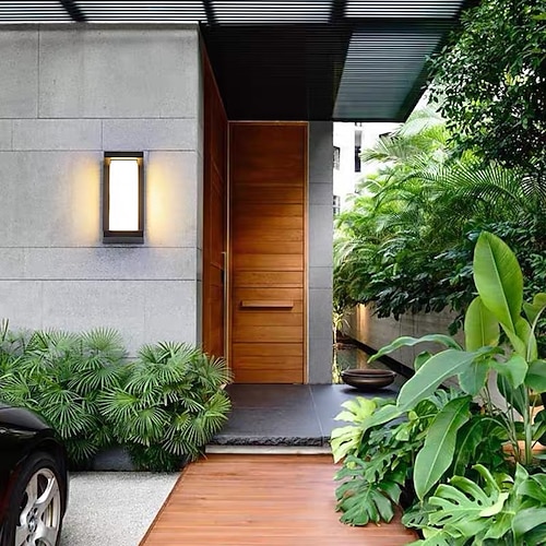 Außenwandleuchten wasserdichte Außenwandleuchten Außeneisen Metallwandleuchte 110-120v 220-240v 18 w Image