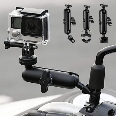 Gopro Motorcycle Support Ram Mount Motorcycle Go Pro Handlebar Mount Bicycle Holder Bracket Sports