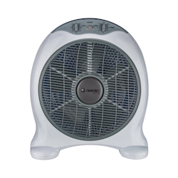 Tischventilator Ø30cm 50W 3 Geschwindigkeiten Box Grau O91