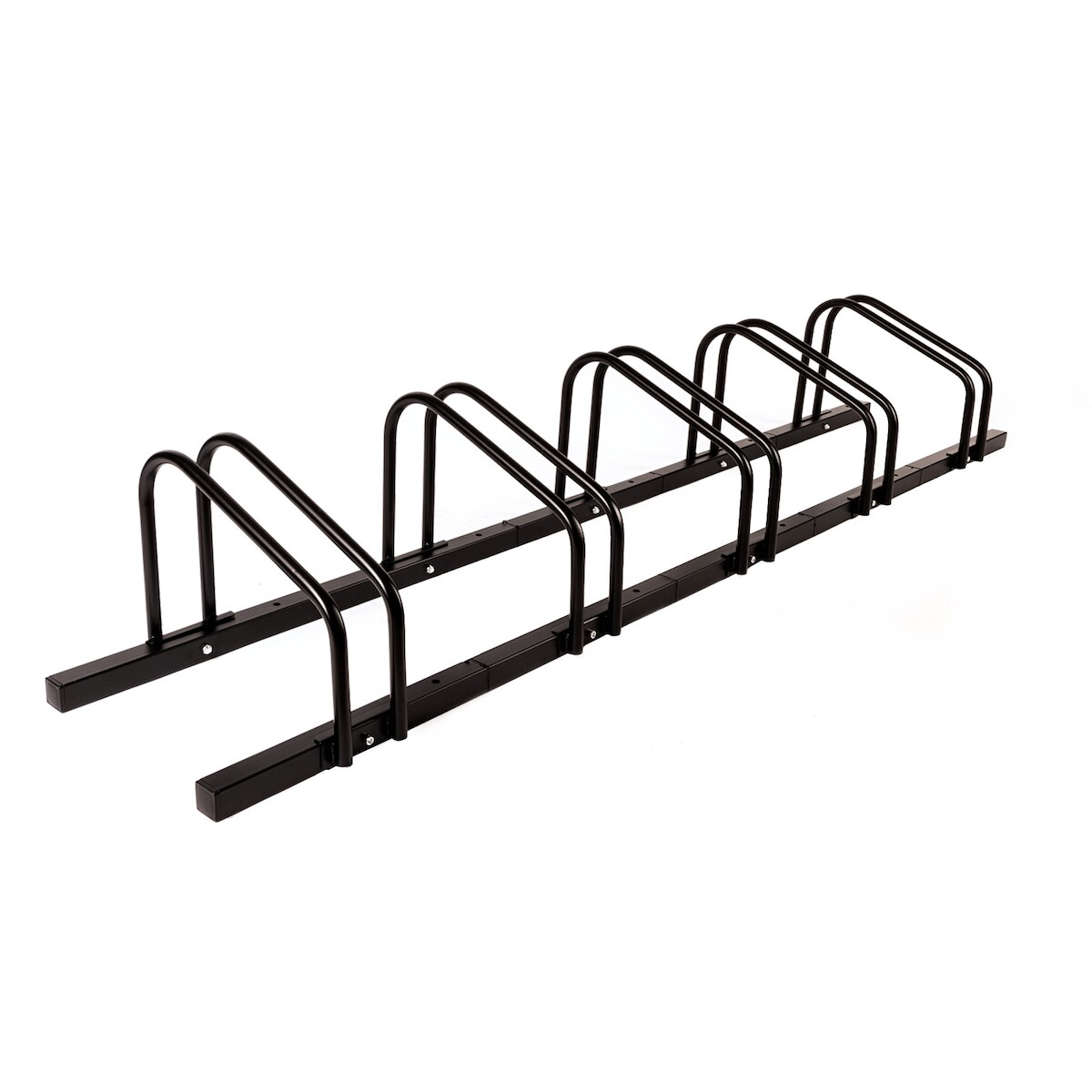 KARAT Fahrradständer Linus - Schwarz - Zur Boden- oder Wandmontage // für 5 Fahrräder Image