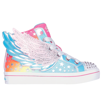 Skechers Girl's Twinkle Toes: Twi-Lites 2.0 - Dreamy Wings Sneaker | Size 3.0 | Hot Pink | Synthetic/Textile