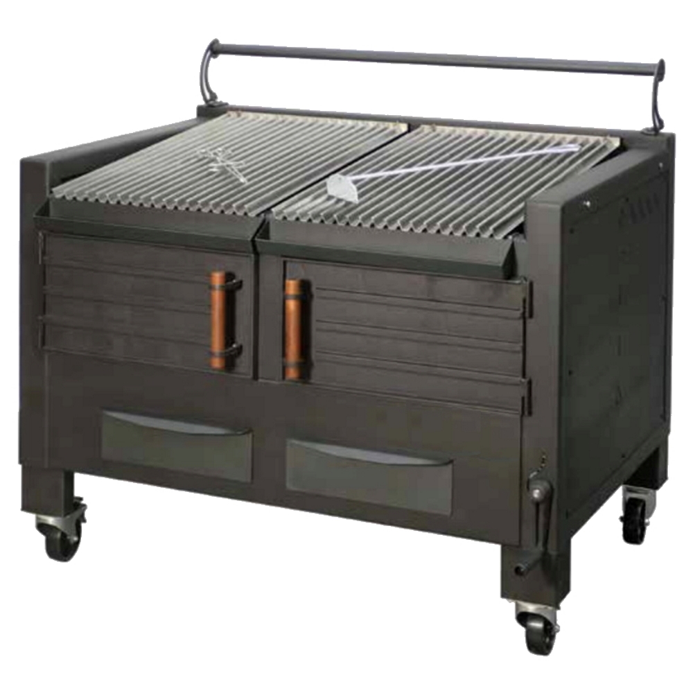 EURAST - Holzkohlegrill 2 grillroste von 48x78 - 1200x820x930 mm - 52000021 Image
