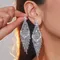 Orecchini da donna di lusso con strass Nuovi regali di gioielli per feste di nozze lucidi Accessori per donne in acciaio inossidabile