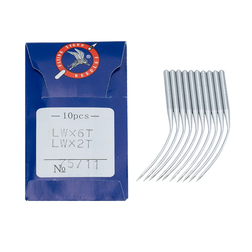 10 pièces Flying Tiger LW * 6T Portable argent métal point aveugle Machine à coudre aiguilles indiscrets Machine à coudre industrielle